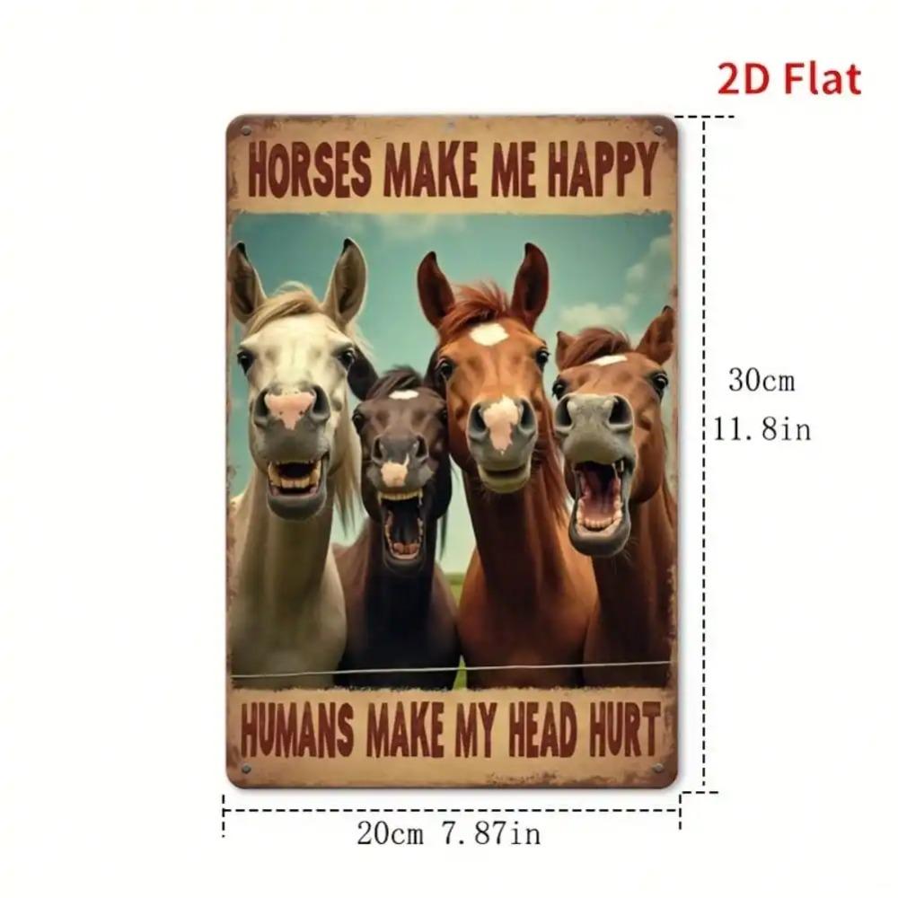 Vintage Tin Sign Metal Wall Art 8x12 Inch Farmhouse Decor Rustic Cafe Bar