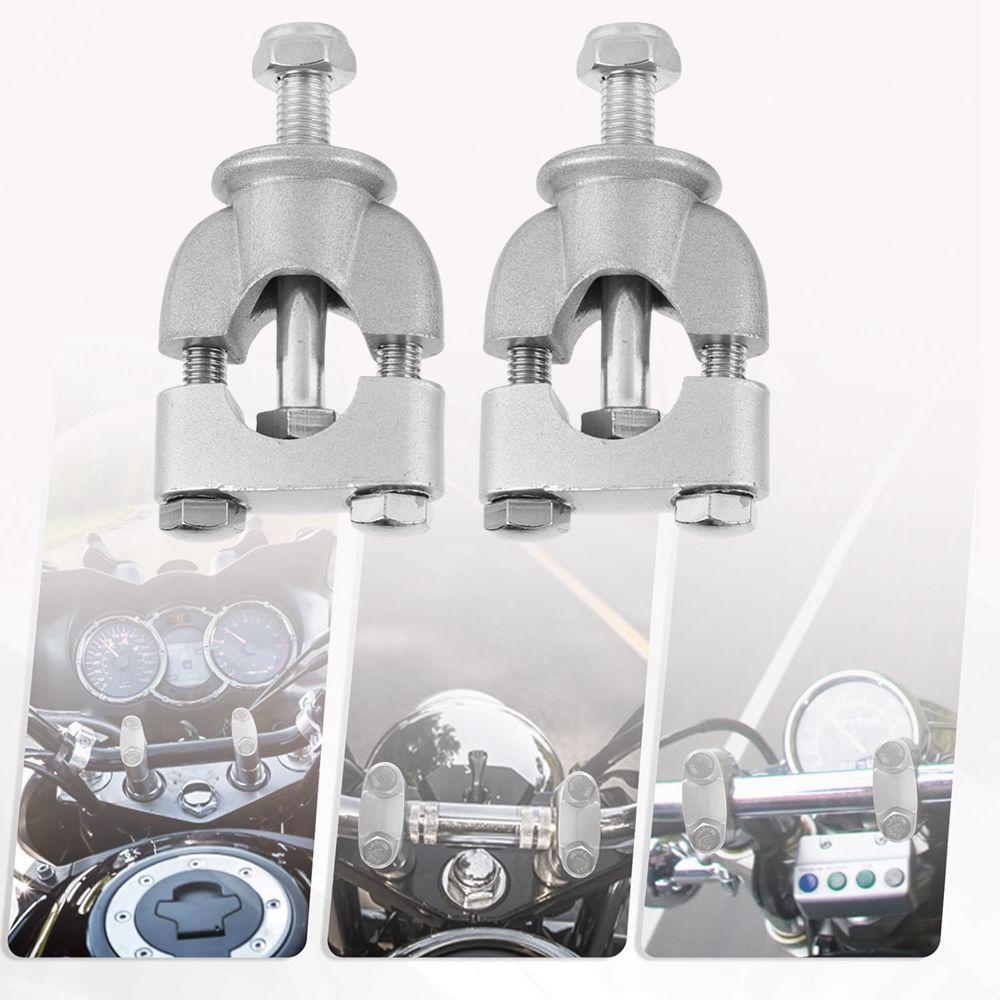 

2 шт. 7/8 22 мм Мотоциклетный руль Крепление Подъемники руля Зажим Серебристый Крепление Монтажный Подъемник Зажим Мотоцикл Мотоцикл Новый
