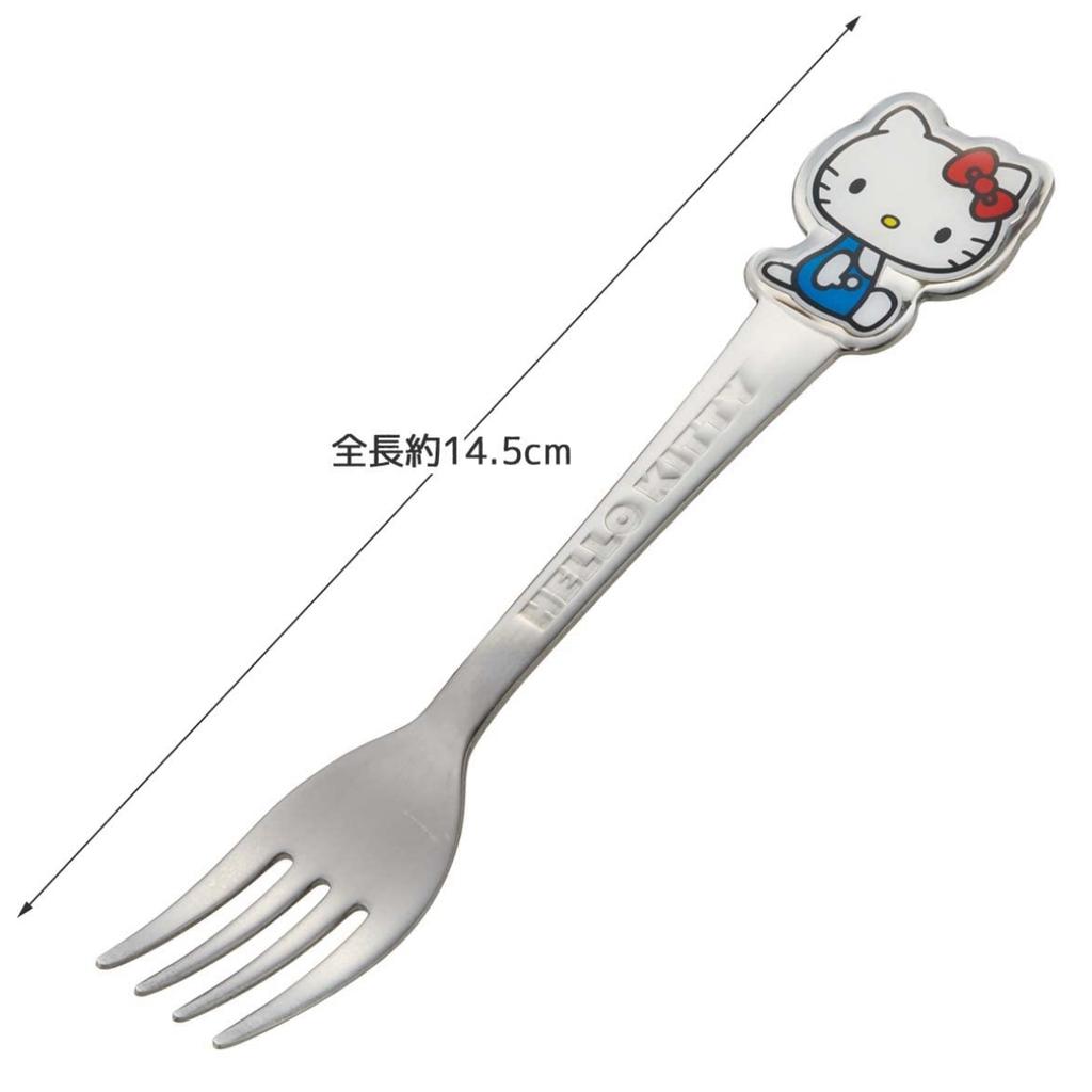 Skater Stainless Steel 3D Fork for Hello Kitty and Sanrio Fork, Die-Cut Kids, Design, DFS1C-A