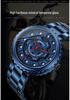 Sanda Men's Trendy Steel Band Hollow Dial Watch