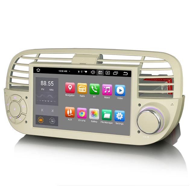 EU STOCK Erisin ES8550FW 7" Android 13.0 IPS Autoradio GPS for Fiat 500/500C/500S 500E Stereo SWC DTV DSP