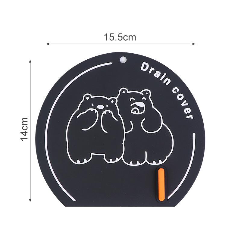 Silicone Bathroom Drain Cover & Deodorizer - Insect-Proof Pad for Kitchen, Washroom, Toilet.