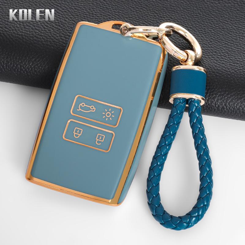 Tpu Car Key Case Cover Shell For Renault Koleos Captur Megane Clio Scenic Talisman Arkana For Dacia Sandero Card Fob Accessories