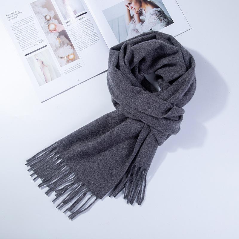 Wełniany zimowy szalik dla kobiet szaliki dla dorosłych szaliki dla pań moda kaszmirowy poncho otulacz