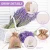 16Pcs Linen Drawstring Bag Portable Breathable Vanilla Spice Bag 10x14 CM Multi-purpose Jewelry Herb Wedding Gift Storage Bags