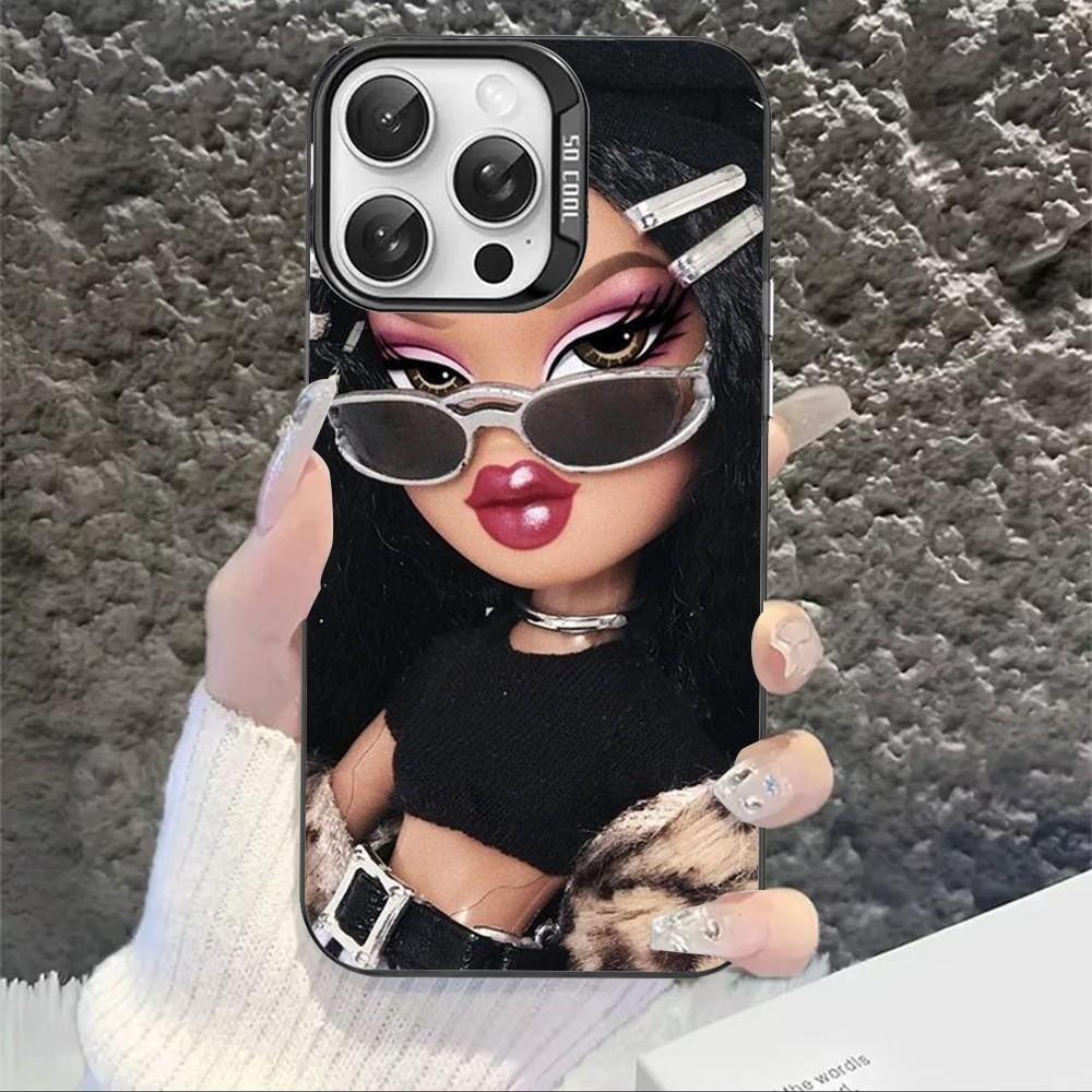 Cute Bratz Doll Phone Case For IPhone 16 15 14 13 12 11 Pro Max X XR XSMAX 8 7 Plus Matte Shockproof Back Cover