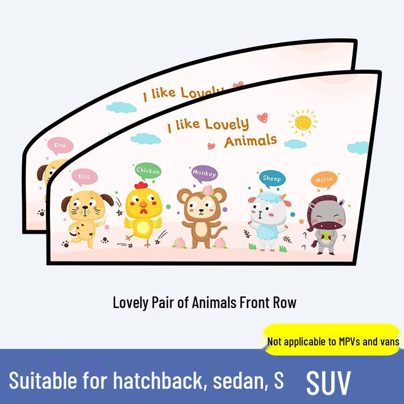 Magnetic Car Sunshade & Heat Insulation Curtain for Sedans