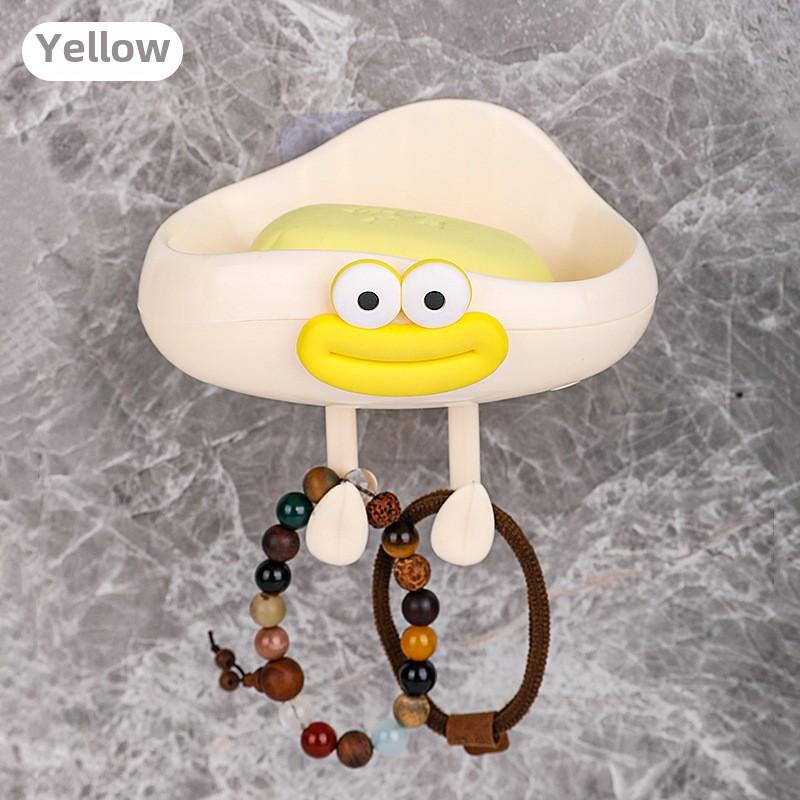 Bathroom Shower Soap Box Dish Storage Suction Cup Corner Cloud Shape Plastic Soap Holder Shower Hanger Bathroom Storage Rack