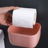 Paper Towel Holder Box Punch-free Multifunctional Space-Saving Organizer Wall-Mounted Stable Storage Shelves Toilet Bathroom