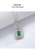 S925 Sterling Silver Cultured Pearl Necklace for Women - Square Design, Retro Fashion, Light Luxury, High-End Feel