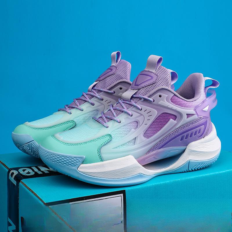 

Светящиеся баскетбольные кроссовки спортивная обувь для мужчин новый стиль дышащие молодежные студенческие амортизирующие практичные низкие повседневные кроссовки для мужчин 42