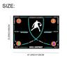 Basketball Dribble Trainer Non-Slip Basketball Footstep Mat Shock Absorbing Silent Dribble Training Mat for Home Kids Training