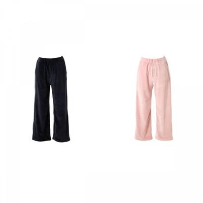 Women S Velour Rib Solid Loungewear bottomS Vep3975w