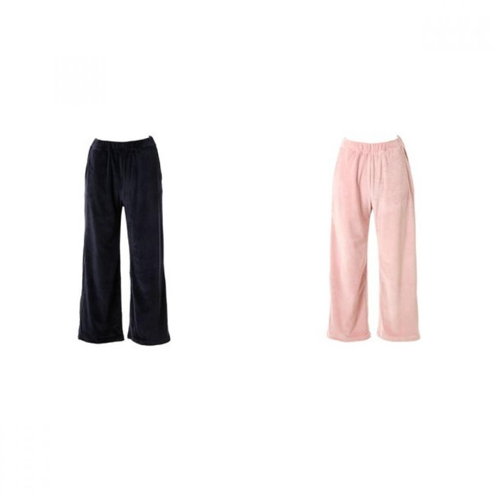 

VenuS Women S Velour Rib Solid Loungewear bottomS Vep3975w Pink/100