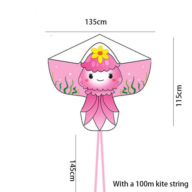 

New Kite Childrens Multitail Cartoon Animation Pattern Breeze Easy Fly To розовый