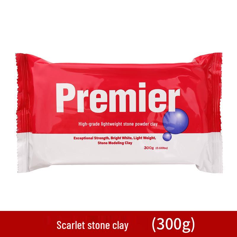 Ladoll White Air-Dry Clay Kit 500g - No-Bake DIY Stone Clay for Figures