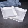 Pure White Ceramic Square Steak Plate - Irregular Design, Creative Western Flatware for Home and Hotel Dining.