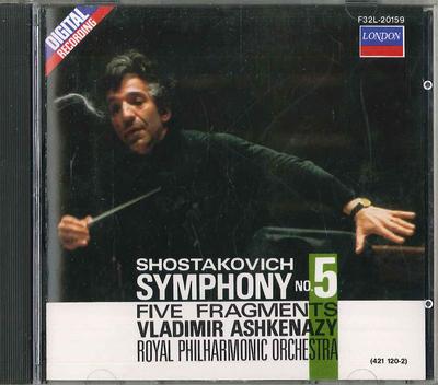 CD DMITRI SHOSTAKOVICH CHARLES DUTOIT  Symphony No.5  Five Fragments  As Japan Classical Used