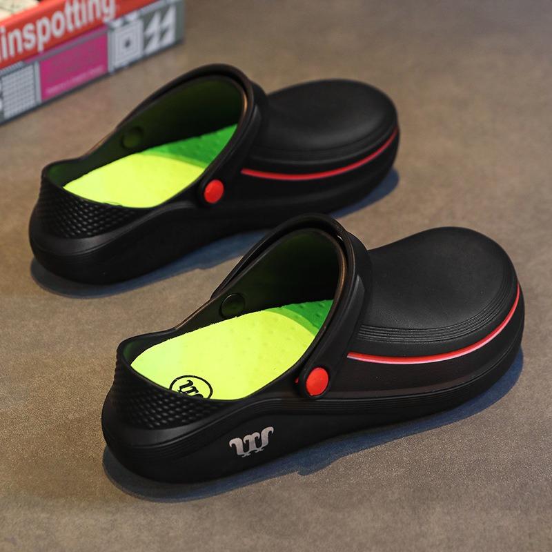 Zoccoli da Lavoro Unisex Impermeabili in EVA con Suola Spessa 5cm Antiscivolo Scarpe per Infermieri e Chef con Cinturino Regolabile sul Tallone