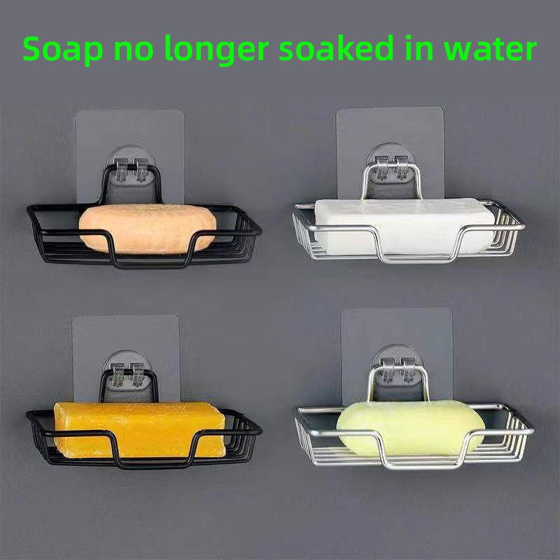 

Неперфорированная мыльница из нержавеющей стали, настенная сливная бытовая полка для хранения