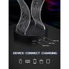 Light Up Headphone Stand with 16 Color Lights, PCB Pattern Acrylic Headset Stand with 1 USB and 1 Type-C Charging Ports, Gifts for Gamers Men and