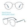 Pair of Student Glasses with Round Full Frame Metal Frame Elegant and Simple Fashionable for Commuting and Leisure