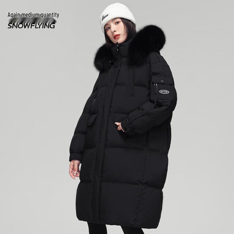 Xue Zhong Fei Long Down Jacket with Large Fur Collar