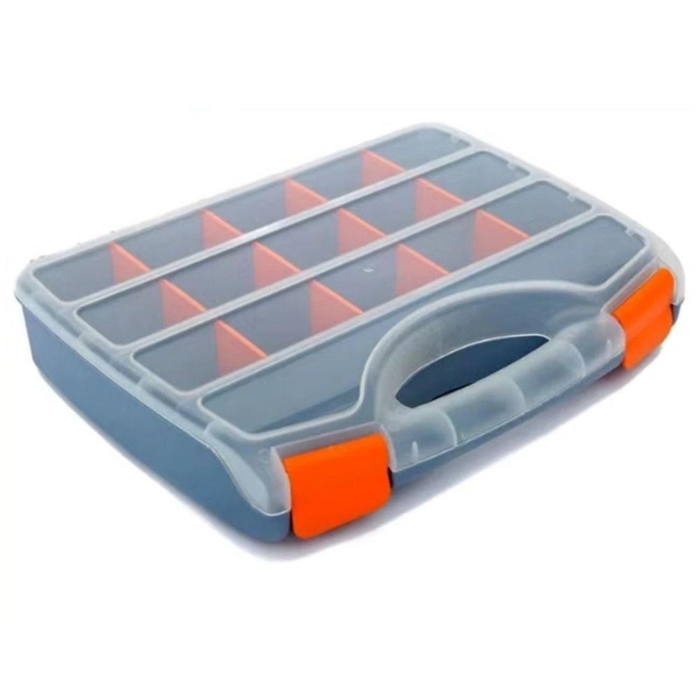 Adjustable Compartment Tool Box Organizer Plastic Hardware Parts Storage Case  Fastener