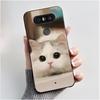 Cute Case For LG Q8 Funda Fashion Capa Coque Printing Shell Protective Cover Soft Silicone Cartoon Black Casing