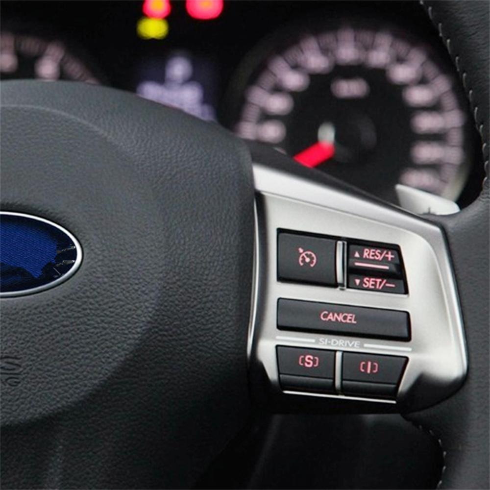 Steering Wheel Switch Silver+Black Fit For Subaru Legacy 2012-2014  High Version