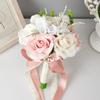 Simulation Artificial Flower Bridal Bouquet for Wedding Ceremony Anniversary Celebration Handheld Flower Photo Props