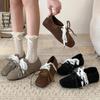 Design Ladies Crystal Women Mary Jane Shoes 2025 Spring Autumn Fashion Wedding Dancing Party Woolen Single Shoes