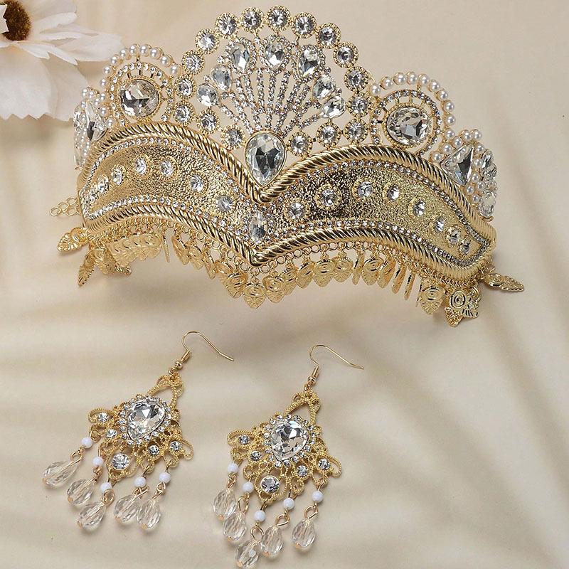 

Аксессуары для короны из сплава со стразами в стиле вестерн, этнический стиль, головной убор, аксессуары для волос, фотосессия