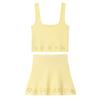 Summer 2025 Euro-American Style Sexy Hollow Embroidery Top & Skirt Set for Women