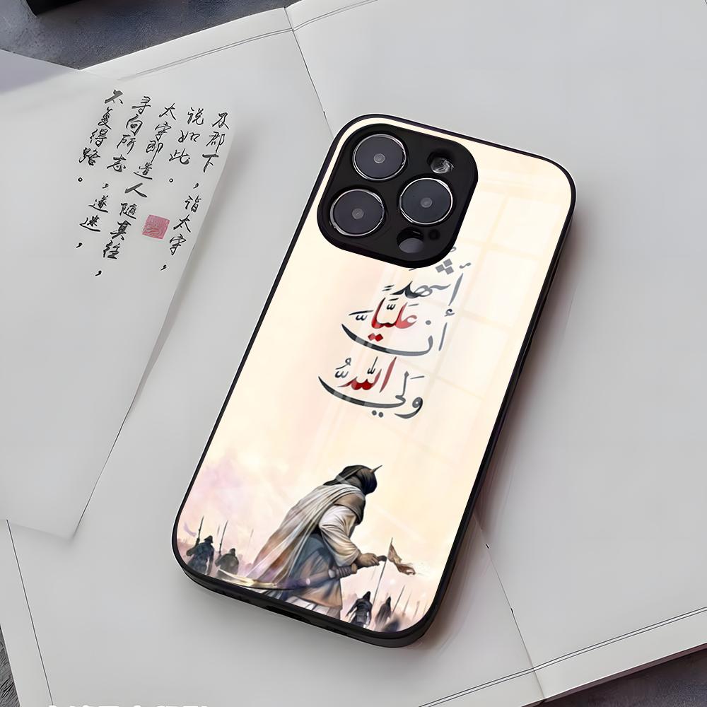 Imam Hussain Shia Ali Phone Case For IPhone 17 Air 16 E Pro Max 15 14 13 Mini 12 Pro 11 Max Plus Black Glass Cover