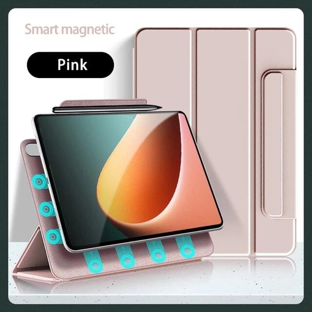 

Чехол для Xiaomi Mi Pad 5 Pro, 11 дюймов, 2021, ультратонкий магнитный смарт-чехол для MiPad 5 Pro, 12,4 дюйма, 2022, корпус MiPad 5-5 Pro 11inch розовый