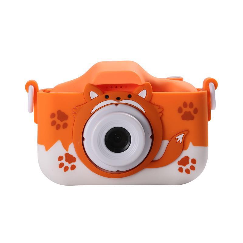 X5S Kids Digital Camera Cartoon Fox Protective Cover Mini Video Camera For Boy Girl Gift Toys