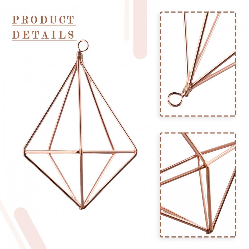 Veggdekorasjon Hengende Metall Geometrisk Luftplante Blomsterpotte Stativ Holder Brakett