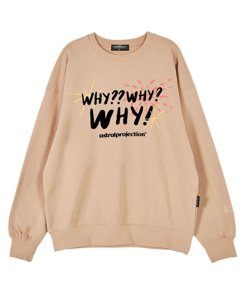 ASTRAL PROJECTION Yyyy Oversized Drop Shoulder Sweatshirt_Peach