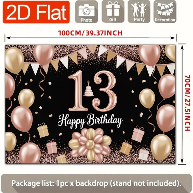 2D Plane - 2D Plane - [Set a background] 2D Plane banner, 1 piece per pack - Happy BirthdayDJH
