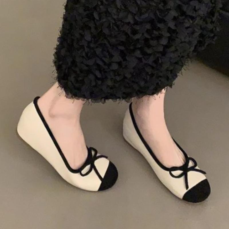 

Fashion 2024 Ladies Shoes Slip on Women s Flats Spring Loafers Shallow Round Toe Bow Tie Solid Solft Sole Casual Comfortable Flats Shoes 39