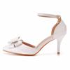 White Bow High Heels Women Shoes Ladies Pumps Sexy Spring Summer Fashion Sandals Office Dress Stiletto