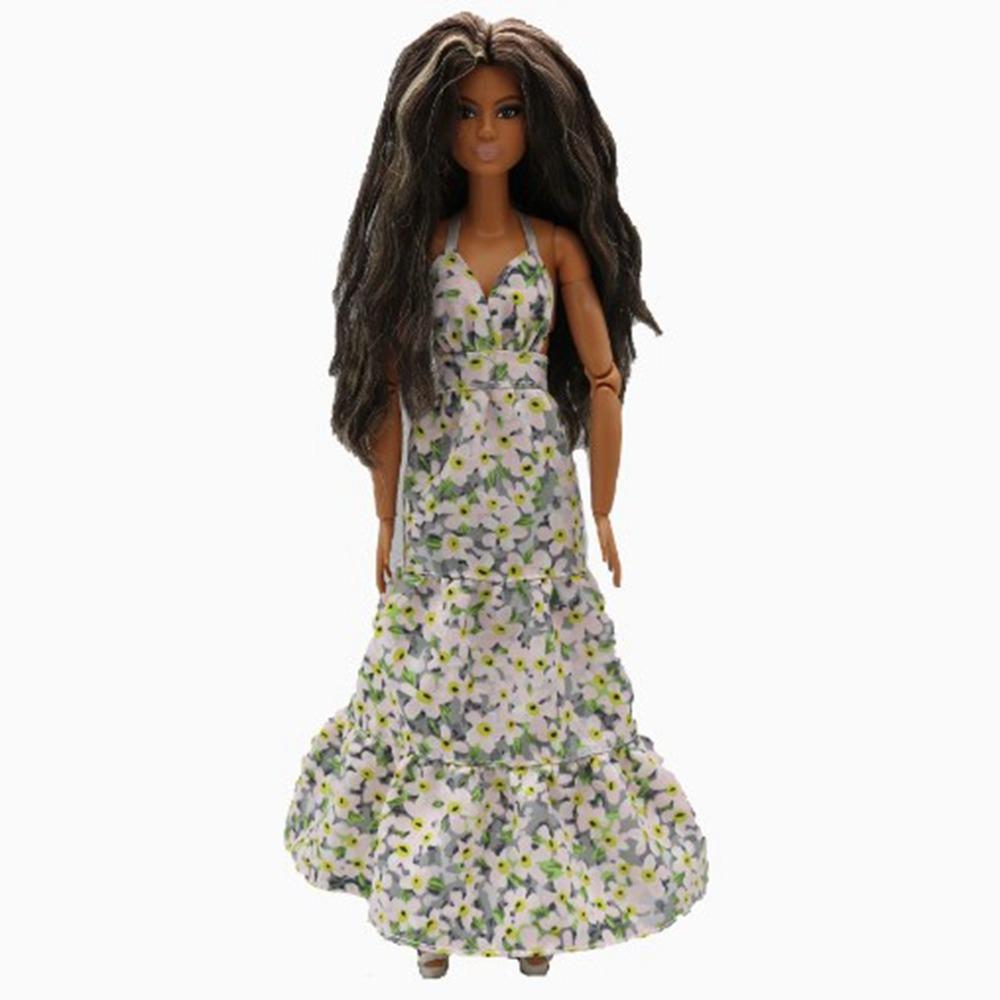 

Повсякденний одяг Лялька Підвісна шийна спідниця Модні сукні для дівчинки Одяг Квіткові сукні для 30-сантиметрової ляльки 7