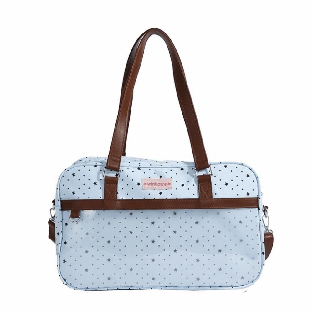 Harajuku Style Large Capacity Transparent Ita Bag Cute Polka Dot Shoulder Bag DIY Badge Display Lace Pocket Bag Commuting