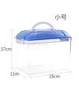 Plastic Fish Tank Transparent Household Small Goldfish Tank Breathable Portable Pet Box Living Room Fish Farming
