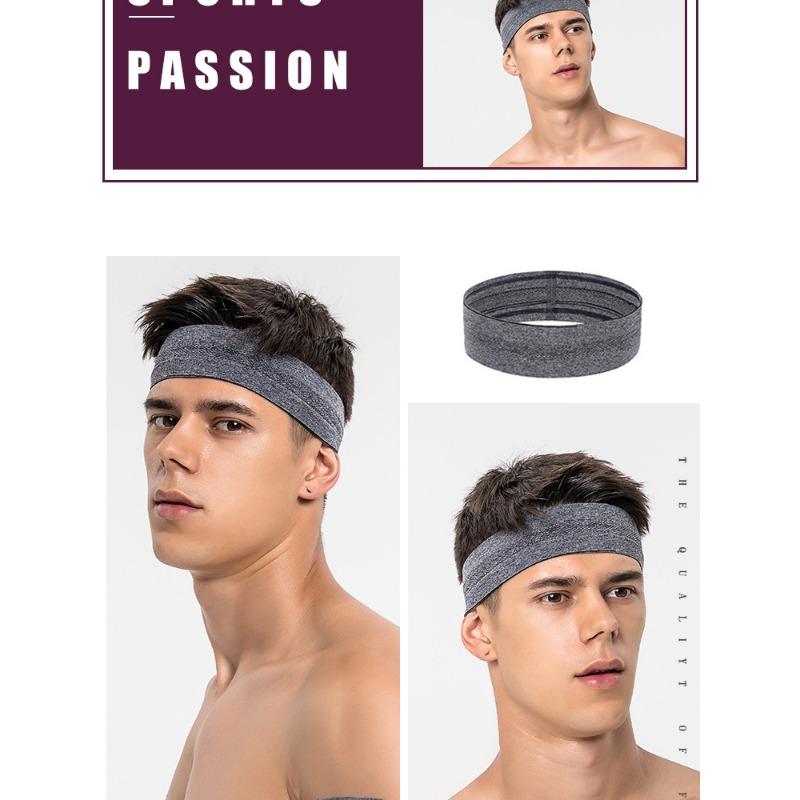 Unisex Non Slip Sweat Absorbent Sports Headband For Outdoor Running Yoga Tennis