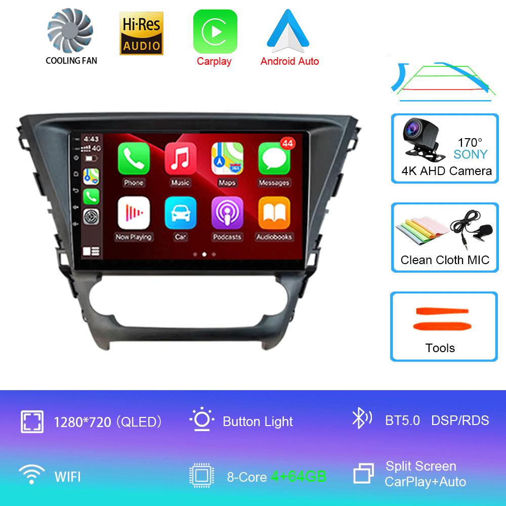 For Toyota Avensis 2018 2019 2020 Car Radio Multimedia System Navigation GPS Stereo CD Player Android 14 Auto BT No 2 Din DVD