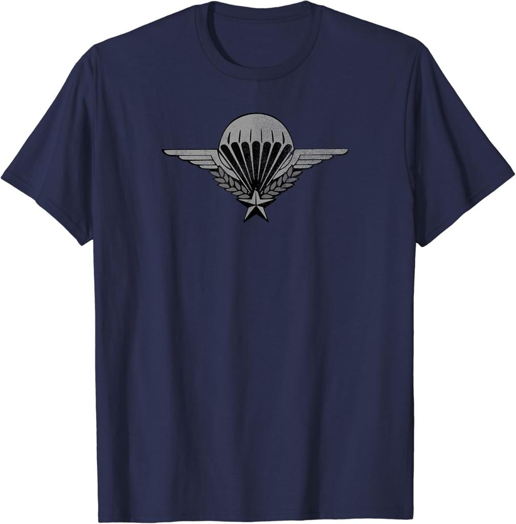 French Paratrooper Wings Military Men TShirt Short Sleeve Casual 100 Cotton Shirts