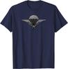 French Paratrooper Wings Military Men TShirt Short Sleeve Casual 100 Cotton Shirts