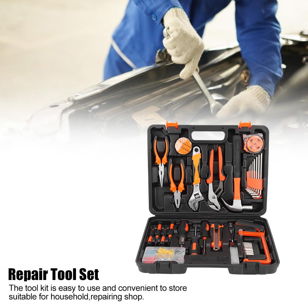 100Pcs/Set Wrench Screw Bits Pliers Repair Tool Set Hand Tool Kit with Storage Case